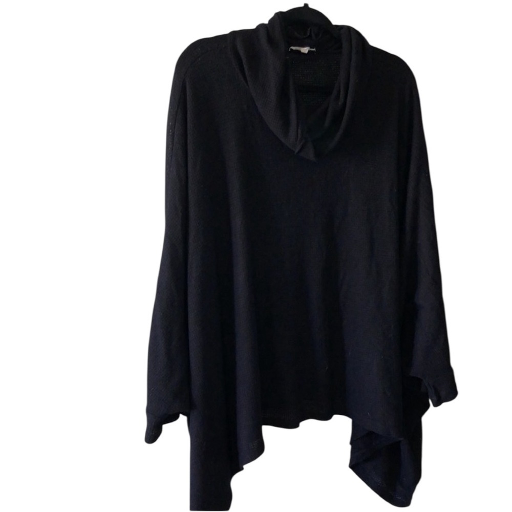 Maurices Waffle Knit Cowl Neck Dolman Sleeve Top SZ L/XL EUC